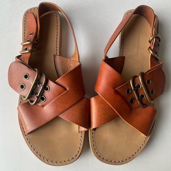 Isabel Marant Shoes - Isabel Marant Etoile leather flat sandals with buckles Women’s size 38